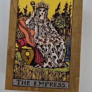The Empress Tarot Card Large Wooden Box